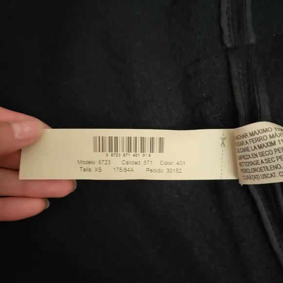 Massimo Dutti Coat Size XS